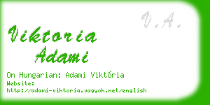 viktoria adami business card